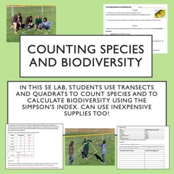 Preview of Counting Species and Biodiversity for AP Environmental Science and Biology