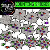 Counting Spiders: Halloween Clipart {Creative Clips Clipart}