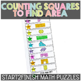 Counting Squares to find Area | Start2Finish Puzzles | Pri