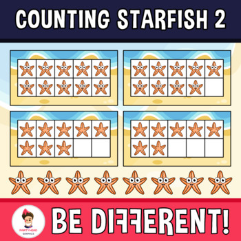 Preview of Counting Starfish Clipart 2