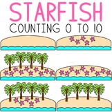 Counting Starfish Summer Math Clipart Commercial Use Ocean