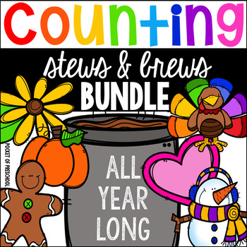 Counting Stews And Brews Bundle Year Long For Preschool Pre K Kinder