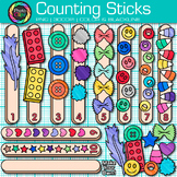 Counting Sticks Clipart: Popsicle Stick Counting & Sorting