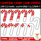 Counting Stripes on Candy Canes Christmas Math Clip Art Co