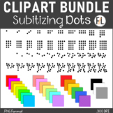 Counting, Subitizing Clipart - All Colors BUNDLE