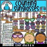 Counting Sunglasses Clip Art Set