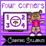 Counting Syllables: 4 Corners Game