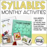 Counting Syllables - Activities for the Year (Kindergarten)