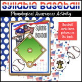 Counting Syllables Baseball Game for USA Theme