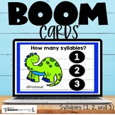 Counting Syllables Boom Cards with 1, 2, and 3 Syllables