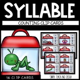 Counting Syllables Clip Card | Phonemic Awareness Literacy