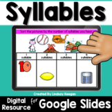 Counting Syllables Digital Activities for Google Classroom