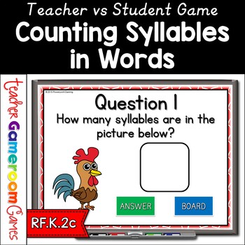 Preview of Counting Syllables Powerpoint Game