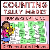 Counting to 50 with Tally Marks Printable Number Sense Maz