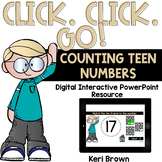 Counting Teen Numbers Interactive PowerPoint Math Center -