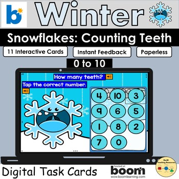 Mini Erasers Count the Phonemes Task Box Snowflake Sounds