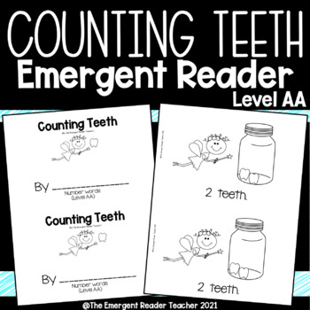 Preview of Counting Teeth Dental Health Emergent Reader Level AA