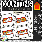 Counting Ten Frame Clip Cards 0-10: Chinese New Year Freebie