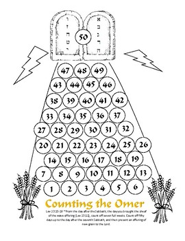 Counting The Omer Calendar by Proverbs Children TpT