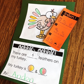 Counting Through Thanksgiving - No Prep Cut and Paste Crafts | TpT