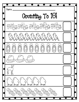 counting to 10 worksheets by brandi fletcher teachers pay teachers