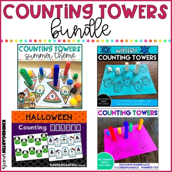 Preview of Counting Towers - Math centers for counting