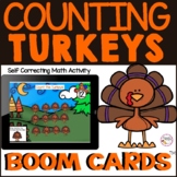 Counting Turkeys - Numbers 1-15 Digital Boom Cards