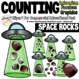 Counting UFO Space Rocks Clipart