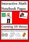 Counting US Money Lesson for Interactive Math Notebooks