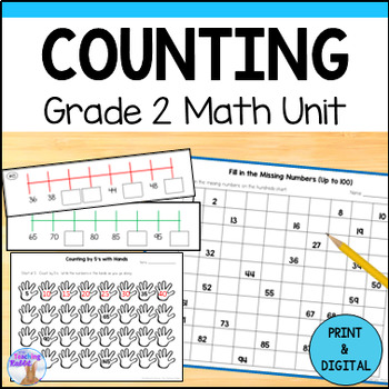 Preview of Counting Unit - Skip Counting to 200 - Grade 2 Math (Ontario) Print & Digital