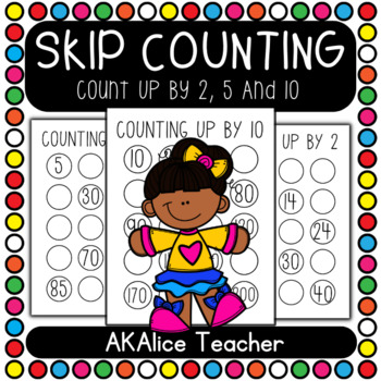 Preview of Skip Counting Up By 2, 5 And 10 Worksheet FREE!