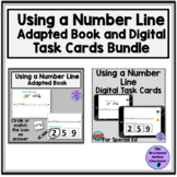 Counting Using a Number Line Adapted Book and Boom Cards S