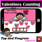 Counting Valentines 0-10 on Boom Cards™/ Subitising/Subiti