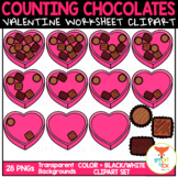 Counting Valentine's Day Chocolates in Heart Box Math Clip