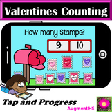 Counting Valentines stamps 1-10 on Boom Cards™/ Subitising