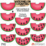 Counting Watermelon Seeds ClipArt - Summer Watermelon Counting