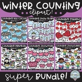 Counting Winter Clipart SUPER Bundle