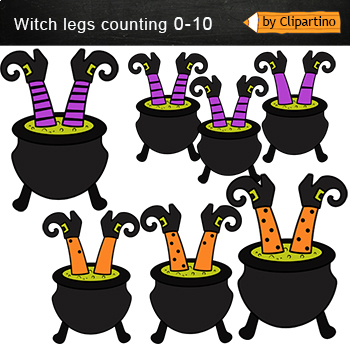 halloween witch legs clip art