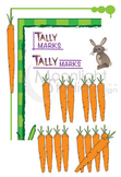 Learning to Count - on the Farm! Carrot Tally Marks Clip Art