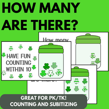 Preview of Counting Within 10- HOW MANY?- St.Patrick's Day MATH!