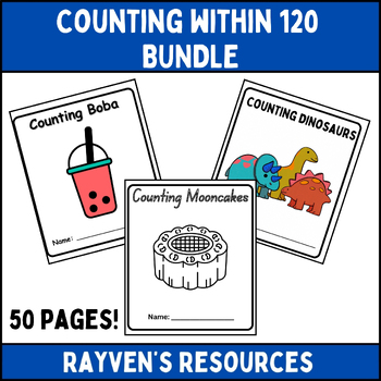 Preview of Counting Within 120 BUNDLE! | Fill in the Missing Numbers | K/1st grade Math