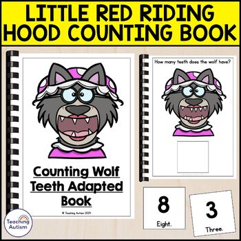 Preview of Counting Wolf Teeth Adapted Book | Little Red Riding Hood Adapted Book