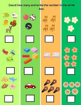Preview of Counting Wonderland: A Fun-Filled Math Activity Pack for Young Learners