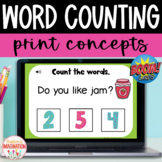 Counting Words in Sentences Concepts of Print Activity