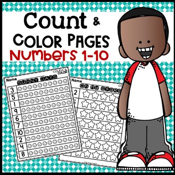 Preview of Counting Worksheets 1-10