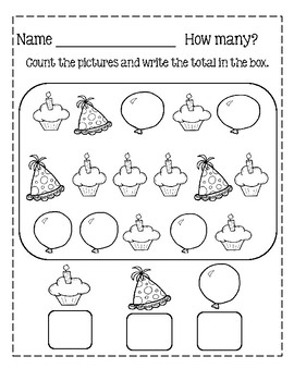 counting worksheets by lily b creations teachers pay teachers