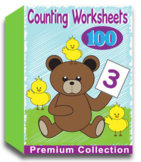 Counting Worksheets for Kindergarten (100 Worksheets) No Prep