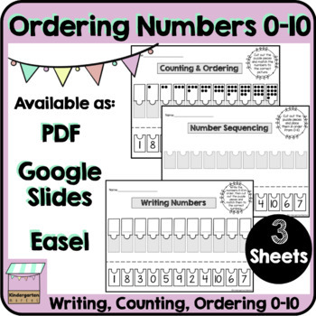 Preview of Counting, Writing, and Sequencing Numbers 0-10