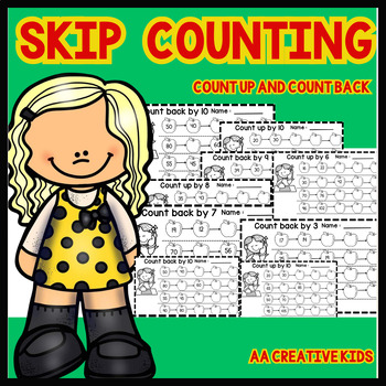 Preview of Counting adding and subtracting apples by 2, 4, 5, 6, 7, 8, 9, and 10.