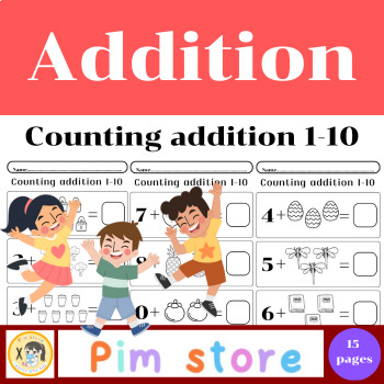 Preview of Counting addition 1-10 {Pim Store}